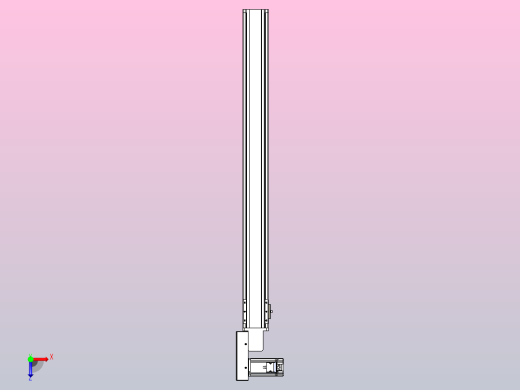 皮带直线轴半封闭可选导轨TPA-HNB-85S-90-L900-ML-C-P20-N3俯视缩略图