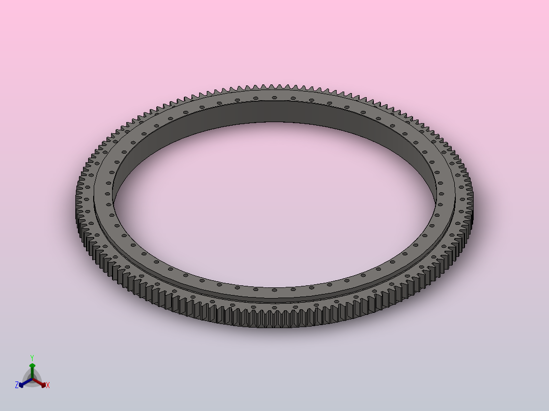 外齿式双排四点接触球转盘轴承_031.50.2500主视图