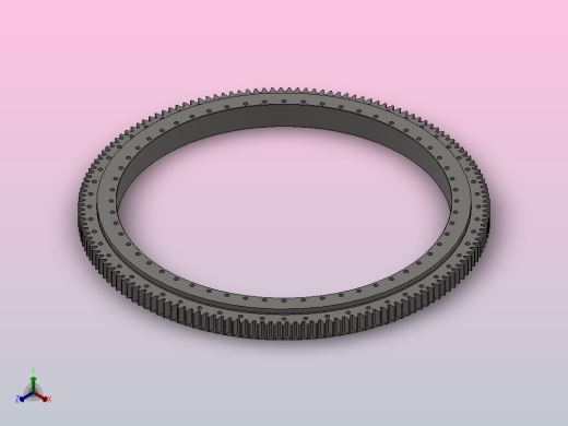 外齿式双排四点接触球转盘轴承_031.50.2500