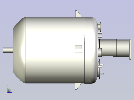 贴壁盘管反应器左视缩略图