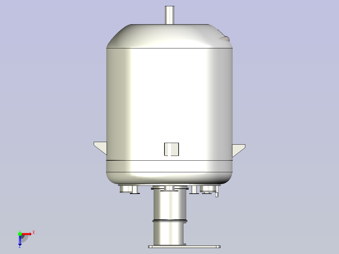贴壁盘管反应器俯视图