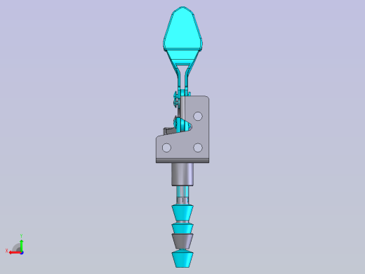 微型推拉式快速夹具 STEP+f3d格式后视缩略图