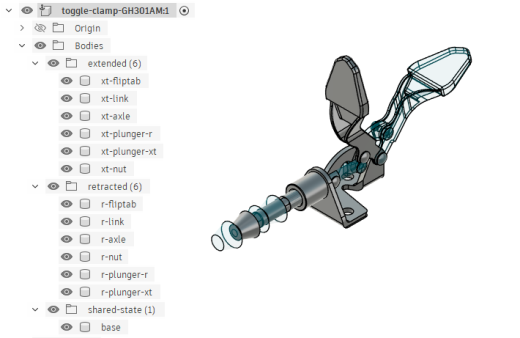 微型推拉式快速夹具 STEP+f3d格式缩略图