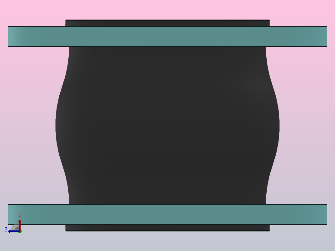 KXT型可曲挠橡胶接头[KXT-DN125]前视图