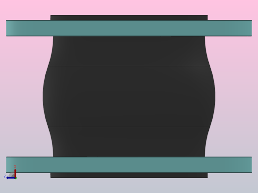 KXT型可曲挠橡胶接头[KXT-DN125]前视缩略图