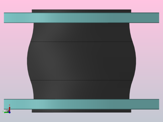 KXT型可曲挠橡胶接头[KXT-DN125]左视缩略图