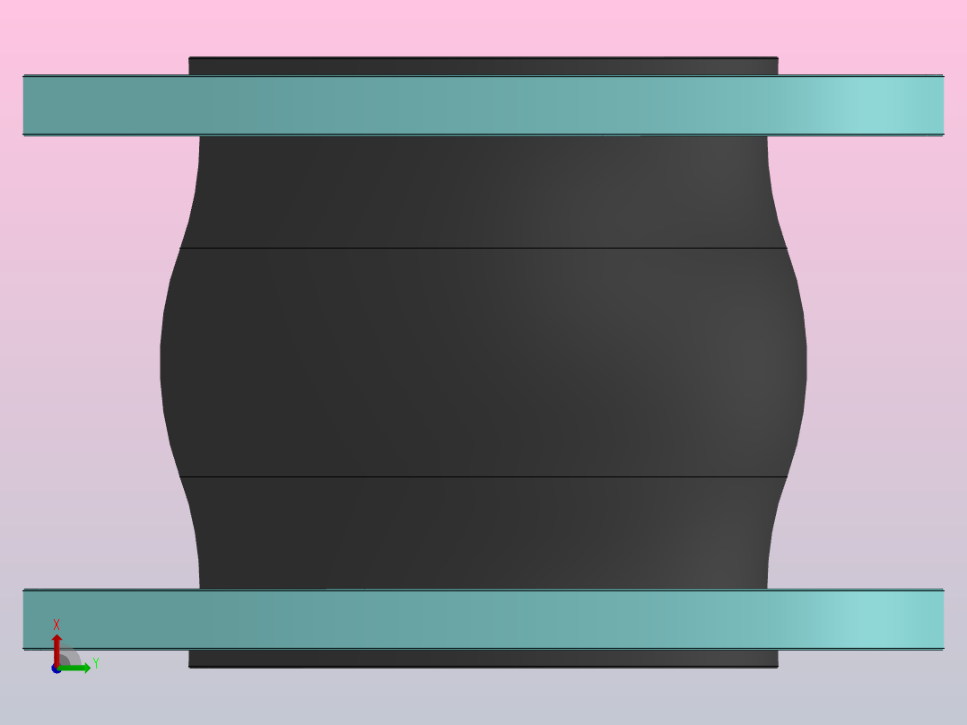 KXT型可曲挠橡胶接头[KXT-DN125]右视图