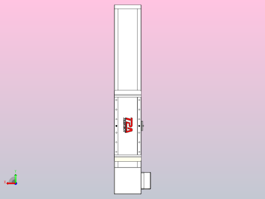 伺服电机集成皮带传动直线执行器TPA-OCB-140-256-L250-RP-P75-N3后视缩略图