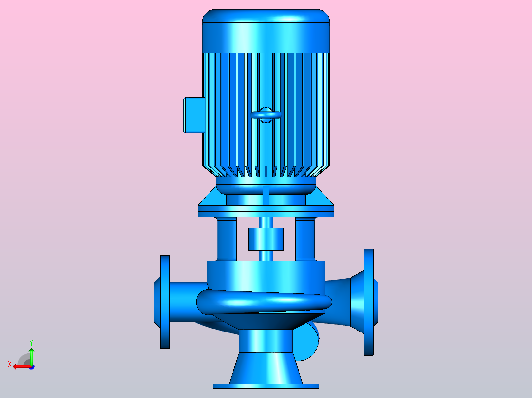 GW系列排污泵[GW40-15-30-2.2]后视图