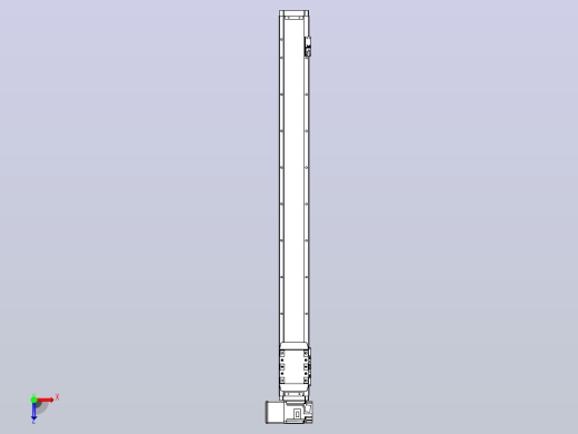 机器人皮带驱动直线轴TPA-GCB-80-P60-L850-LU-M20-N3俯视缩略图