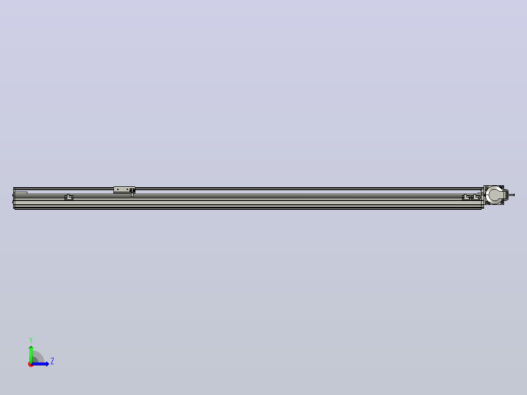 MT75BT半封闭皮带滑台[MT75BT.L80.1300.RT.P40.C3]左视图