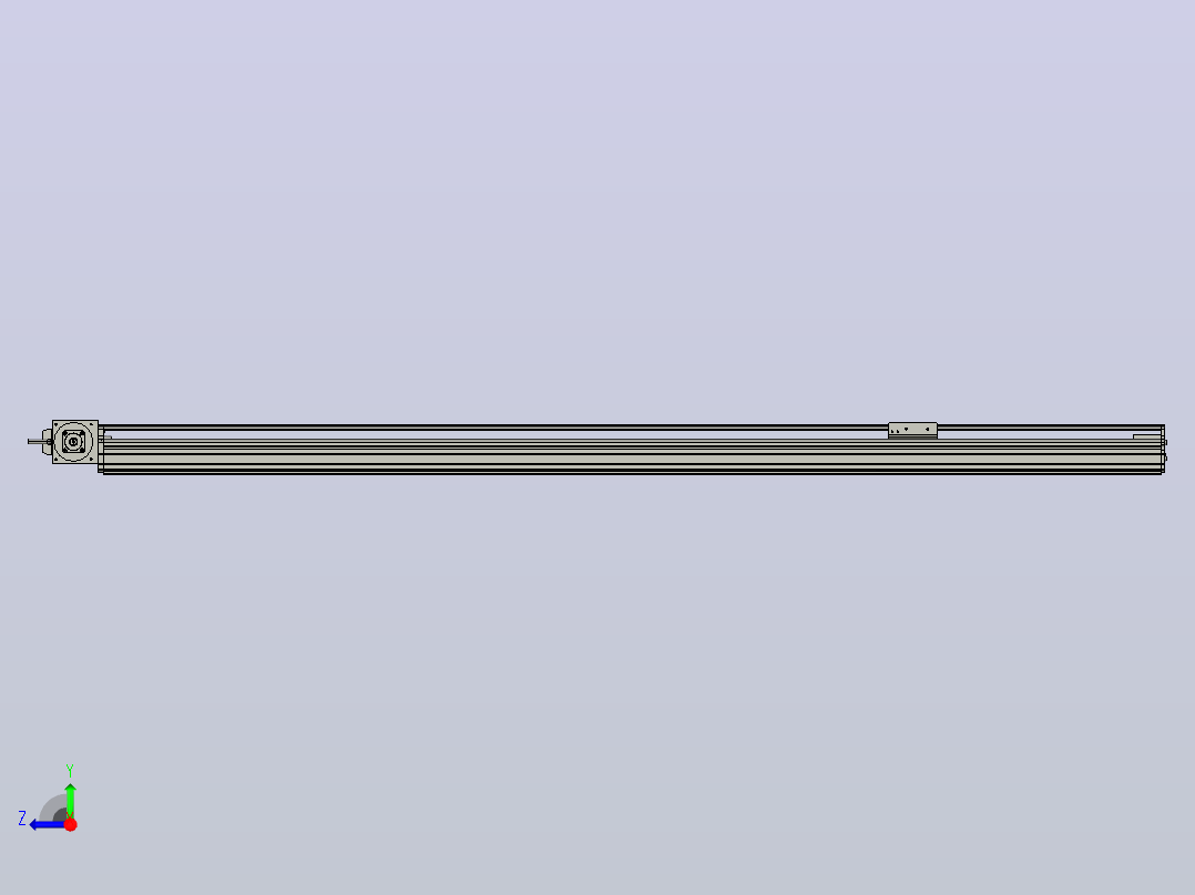 MT75BT半封闭皮带滑台[MT75BT.L80.1300.RT.P40.C3]右视图