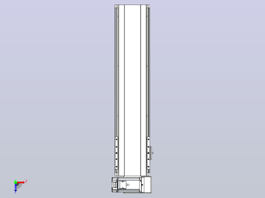 皮带直线轴半封闭可选导轨TPA-HNB-140D-120-L450-RU-Y-P40-N3俯视缩略图