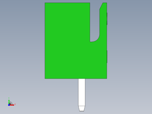 连接器绿色JST XH 6针2.54 mm前视缩略图
