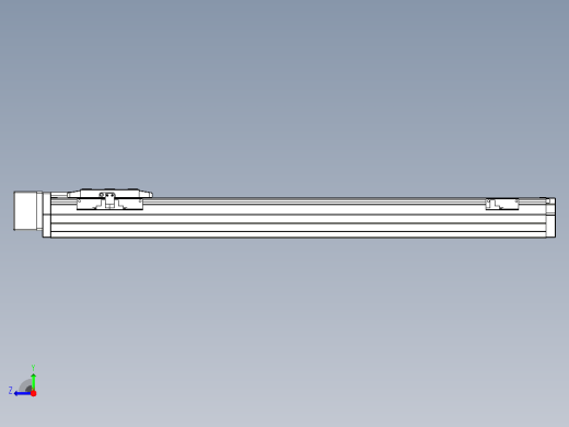滚珠丝杠直线轴内置导轨TPA-GCR-80-1610C-L600-MR-M20-N3右视缩略图
