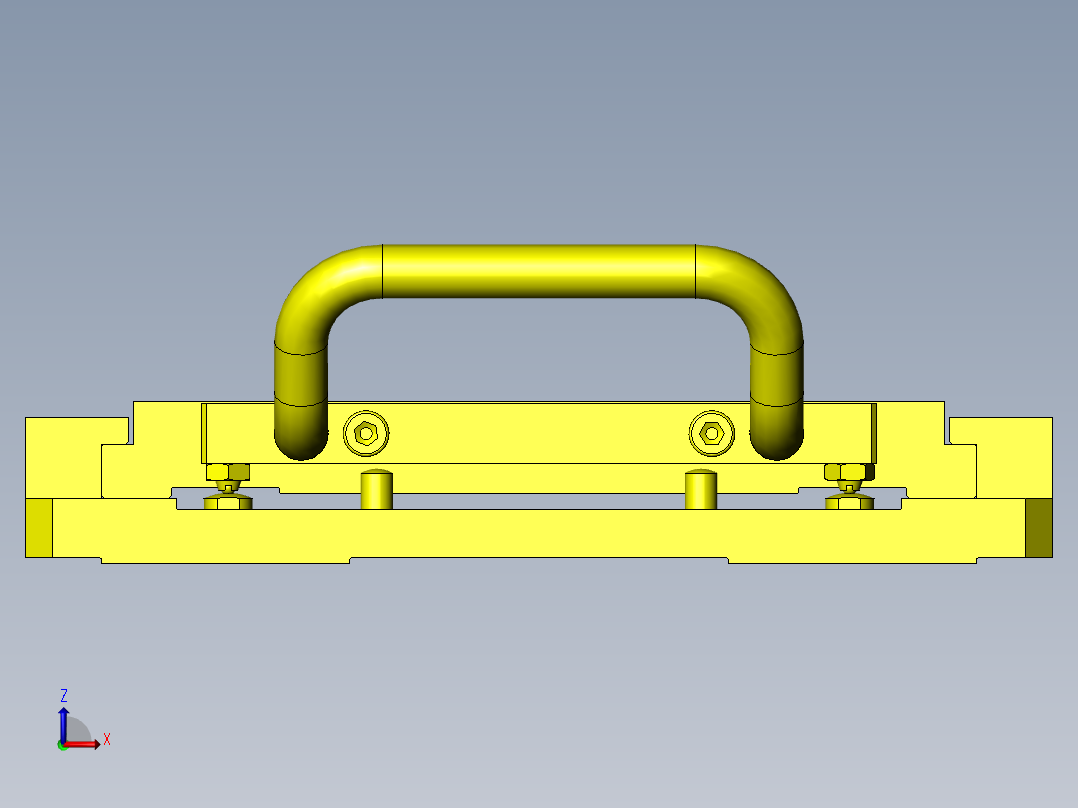 工件气密性确认夹具前视图