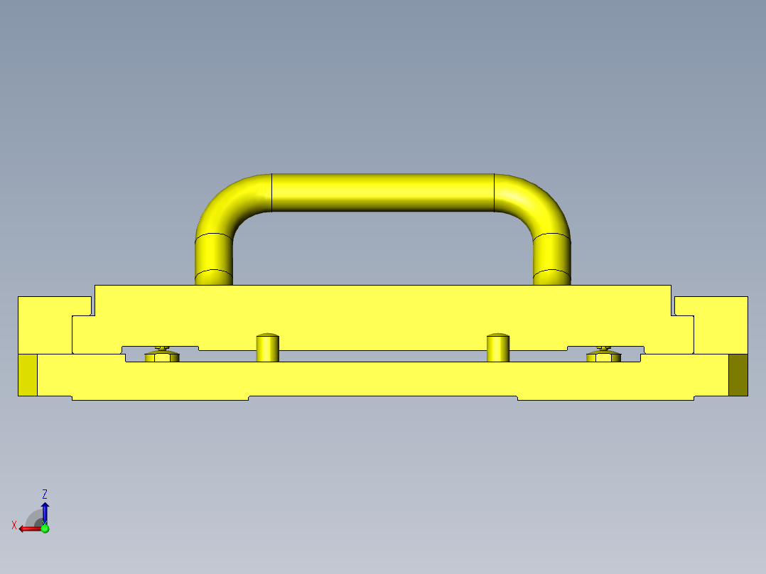 工件气密性确认夹具后视图