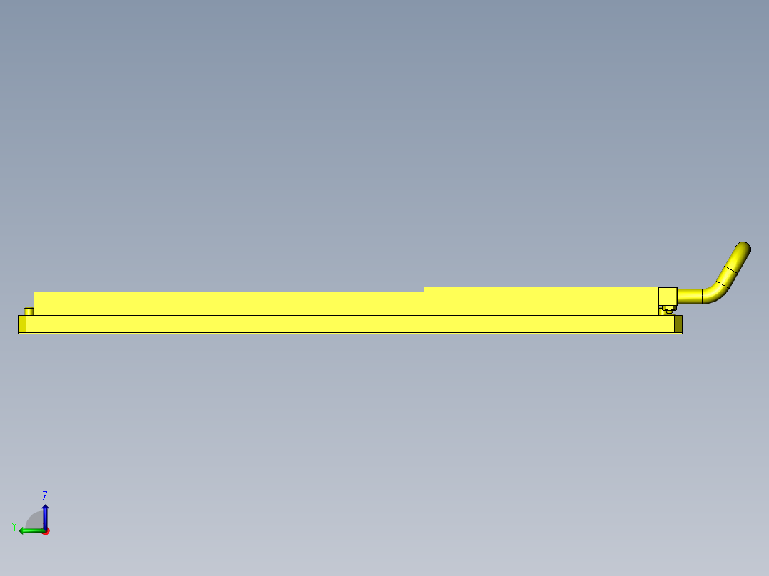 工件气密性确认夹具左视图