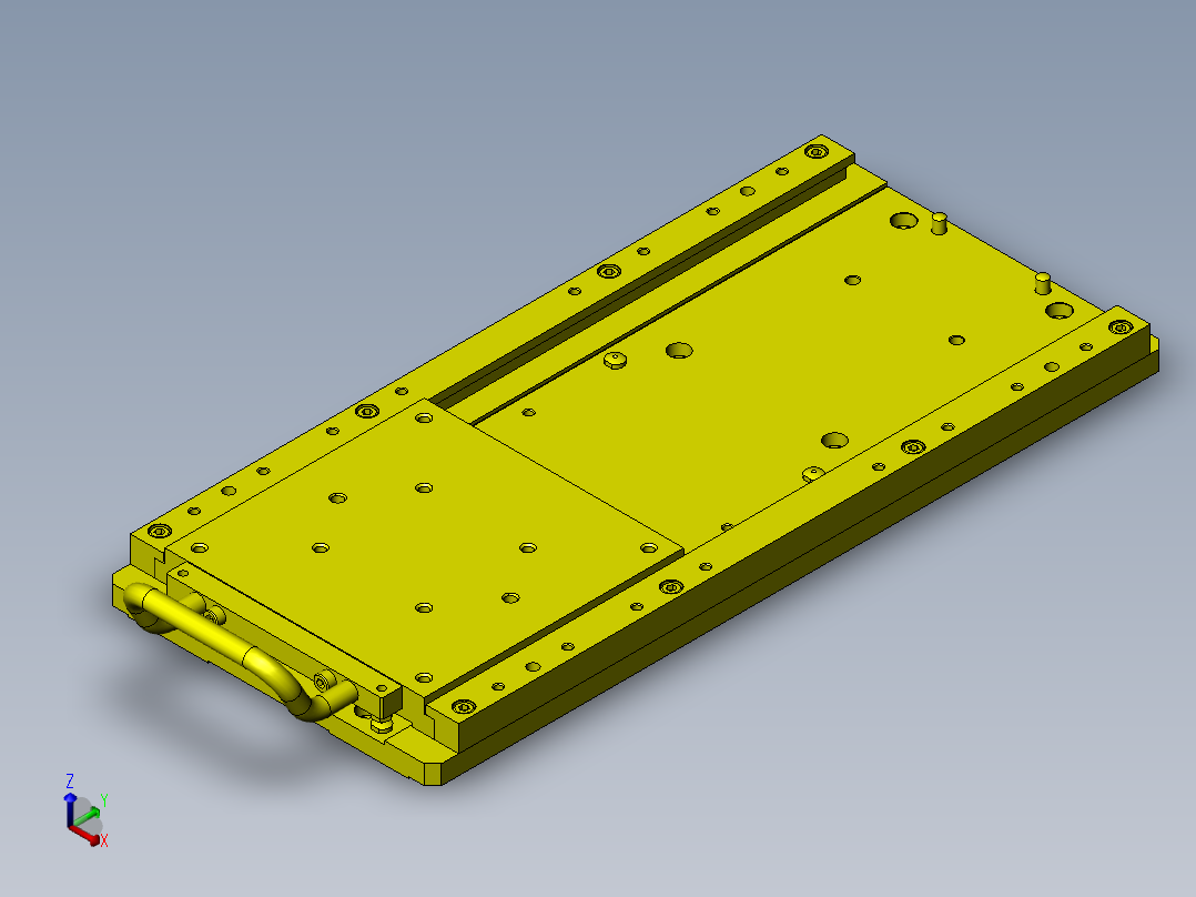 工件气密性确认夹具正等轴测图