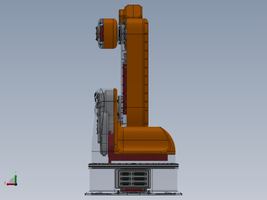 5轴工业机器人Solidworks设计附STP格式后视缩略图