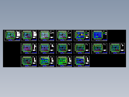 某公司净化行业动物实验室设计CAD图纸