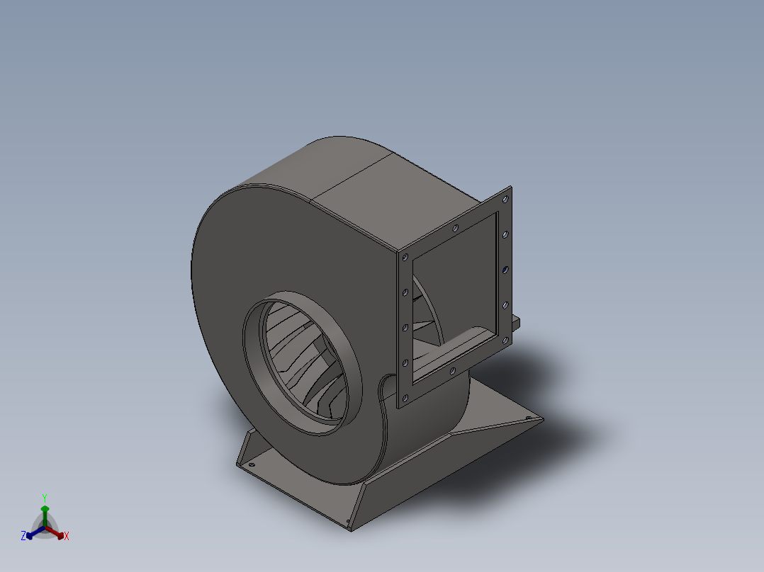 风机正等轴测图