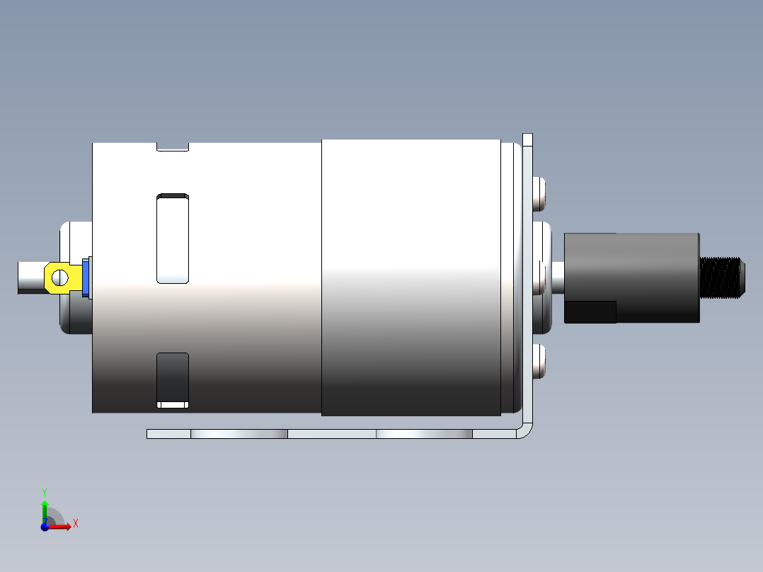 solidworks 775电机模型前视图