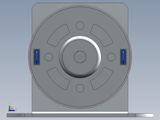 solidworks 775电机模型左视缩略图