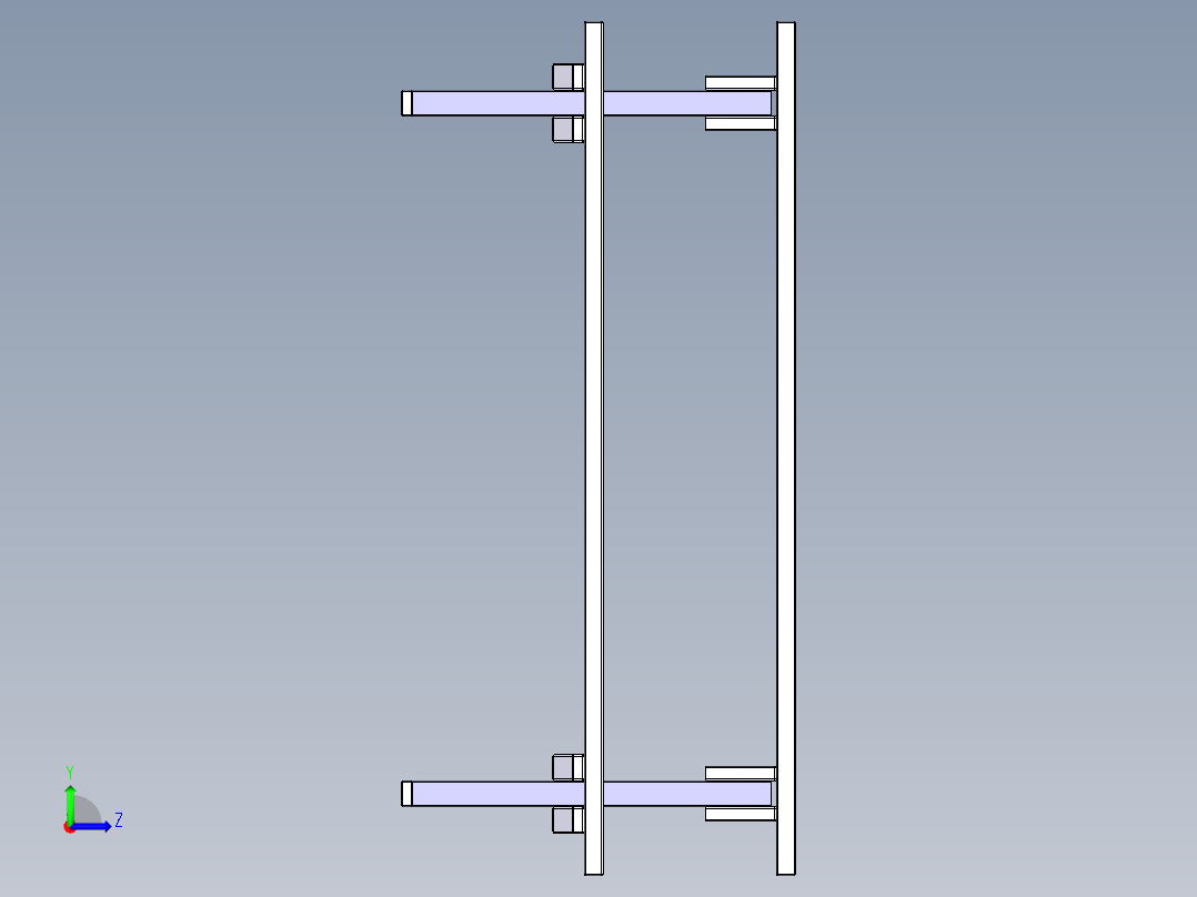 catia 公园长凳左视图
