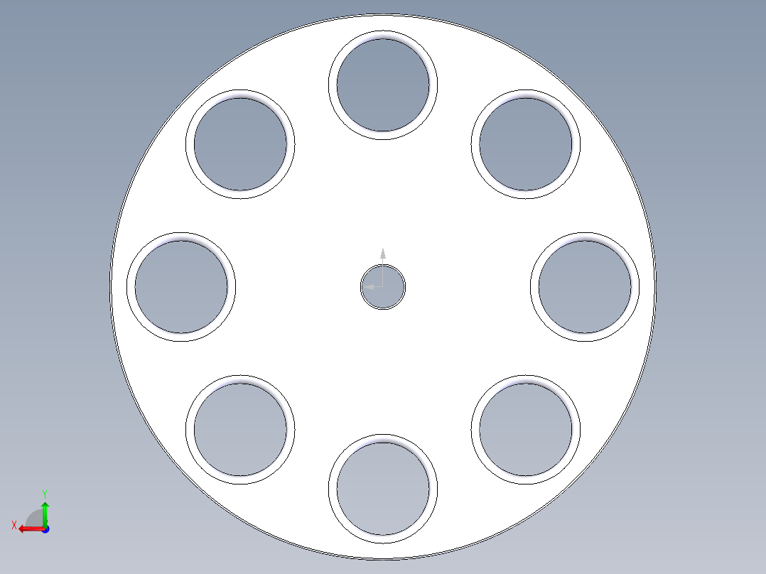 脉冲3D模型后视图