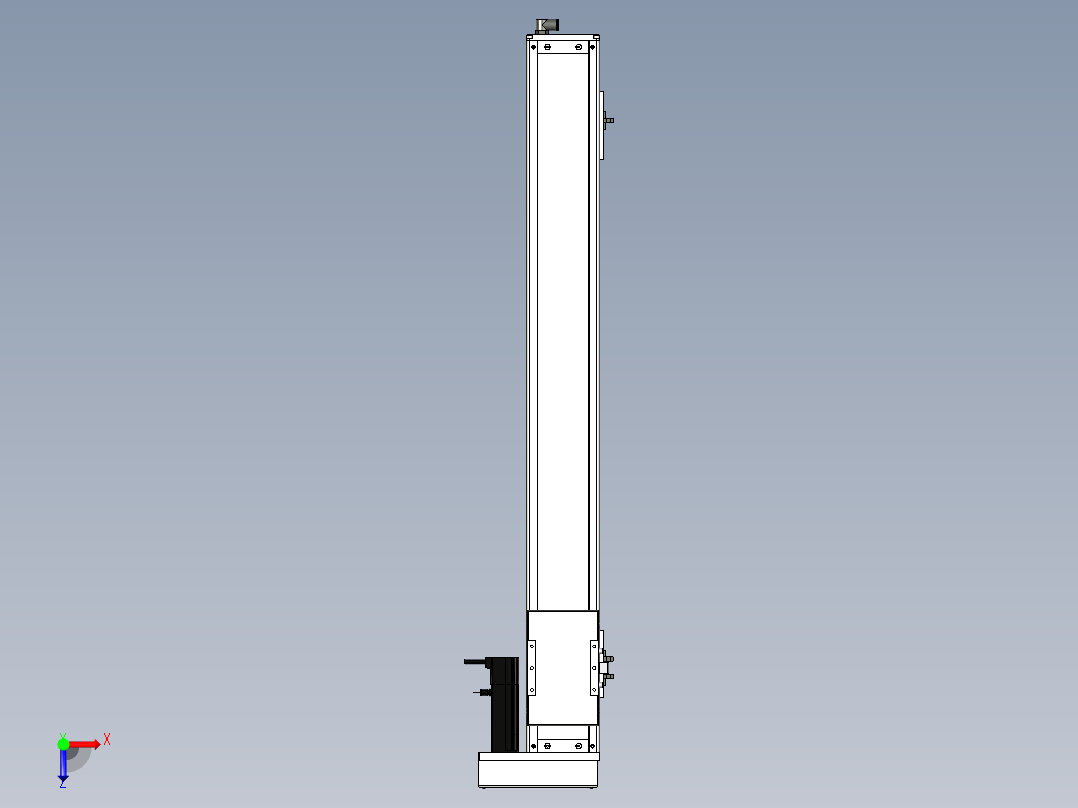 Toyo东佑达直线模组-ECH12-800-BR-100W+煞車俯视图