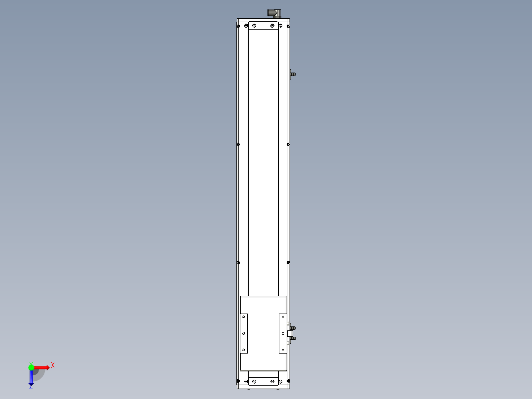 Toyo东佑达直线模组-ECH14-650-BM-200W俯视图