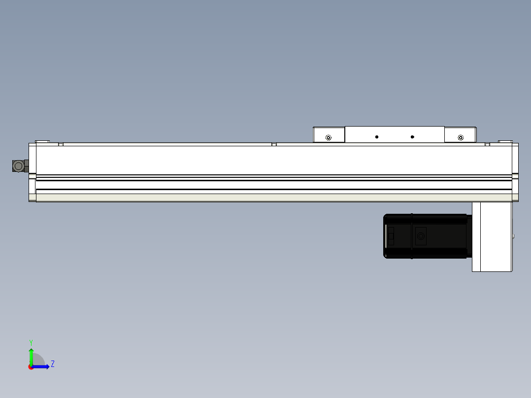 Toyo东佑达直线模组-ECH17-350-BM-400W左视图