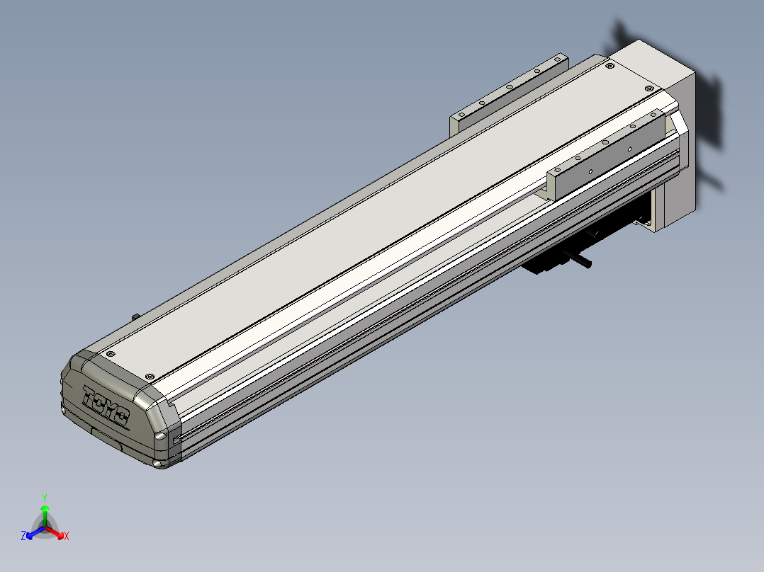 Toyo东佑达直线模组-ETH14-450-BM-200W+煞車正等轴测图