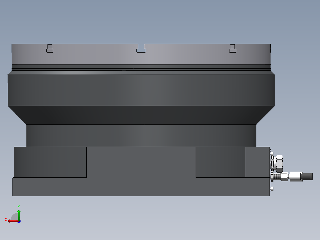 回转台（轮盘）设备后视图