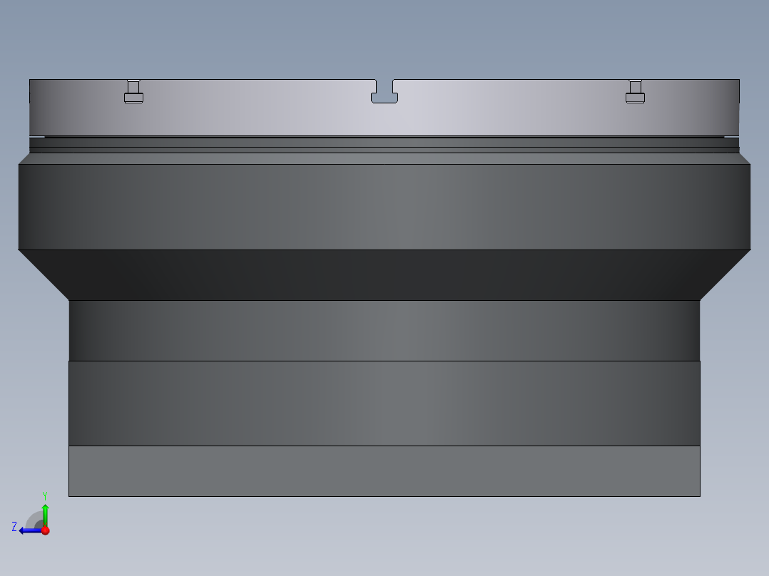 回转台（轮盘）设备右视图