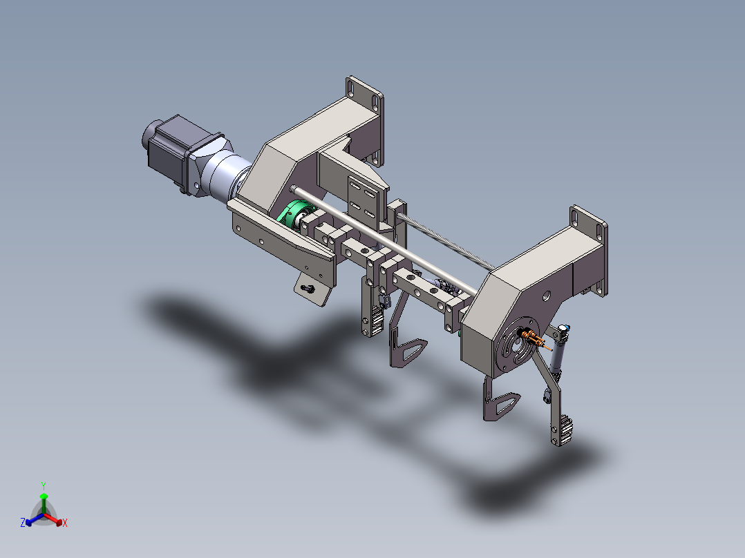 挑袋器3D数模图纸 Solidworks设计正等轴测图