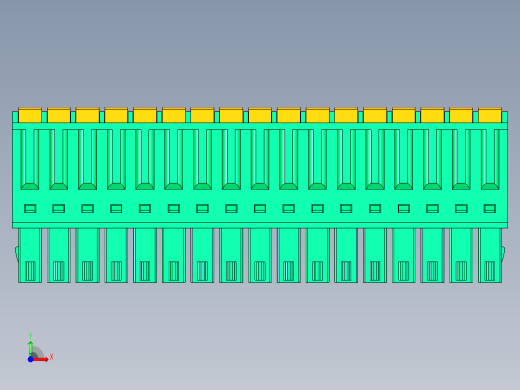 DEGSON 15EDG 系列 3.5mm 插拔式接线端子 FullPack-15EDGKD-3.5-17P-14-00AH前视缩略图