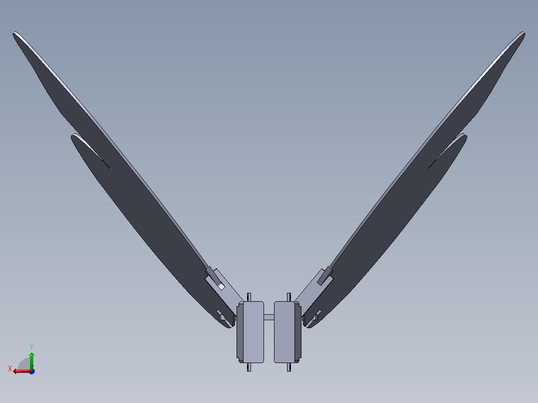 仿生蝴蝶后视图