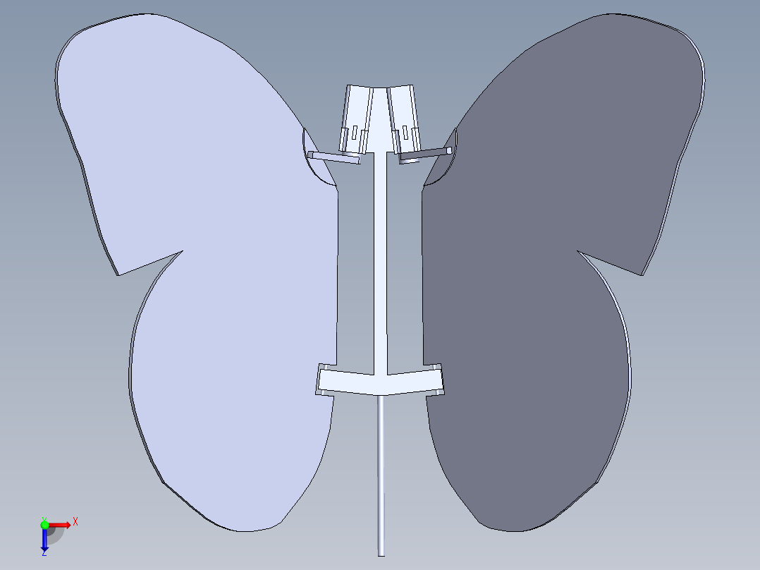 仿生蝴蝶俯视图