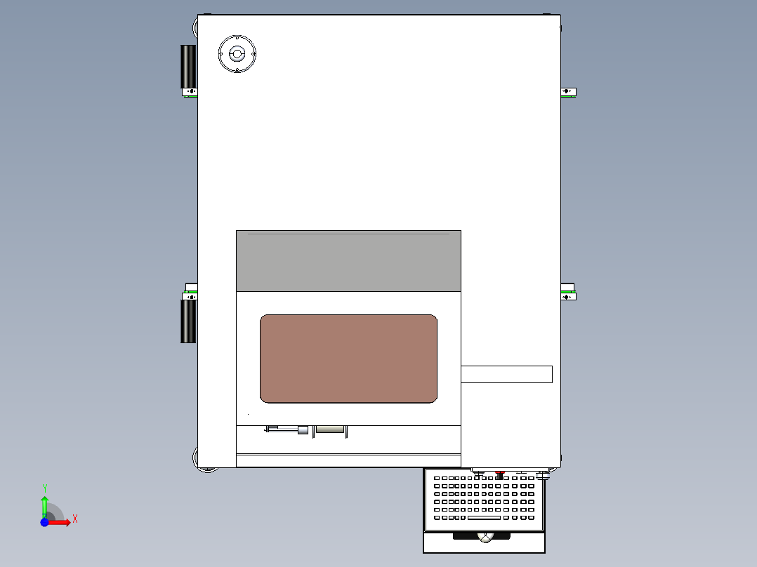SMT自动贴条码机前视图