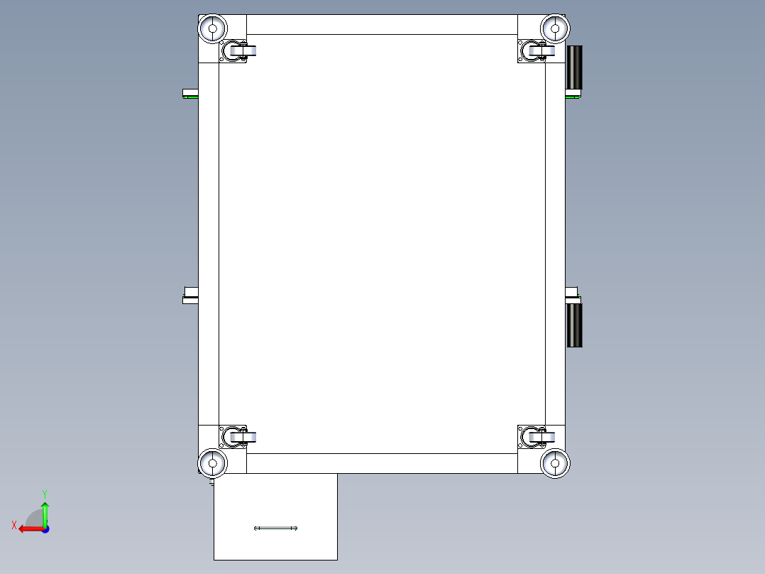 SMT自动贴条码机后视图