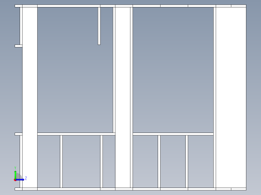 电脑桌左视缩略图