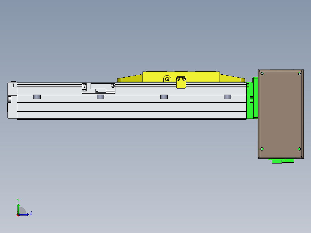 GTA内嵌同步带全封闭GTA12-LD-400W左视图