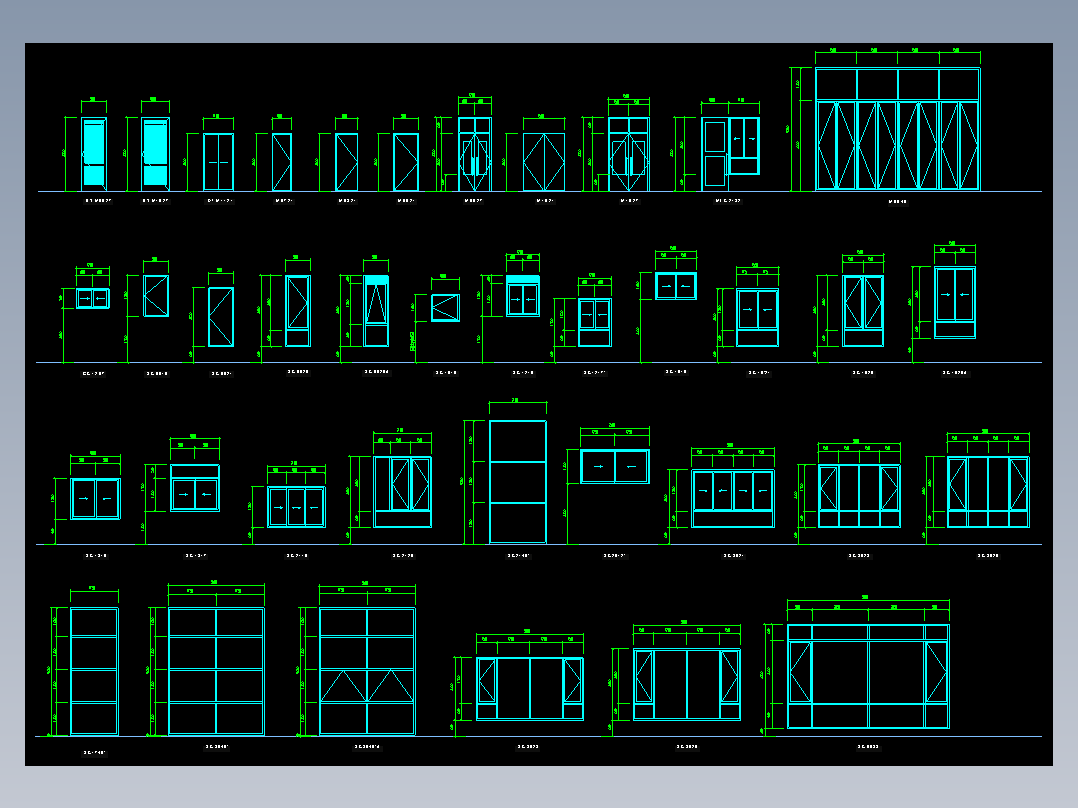 2017016东幼_XX_建施_教学楼-图纸 - 022 - 门窗大样.dwg