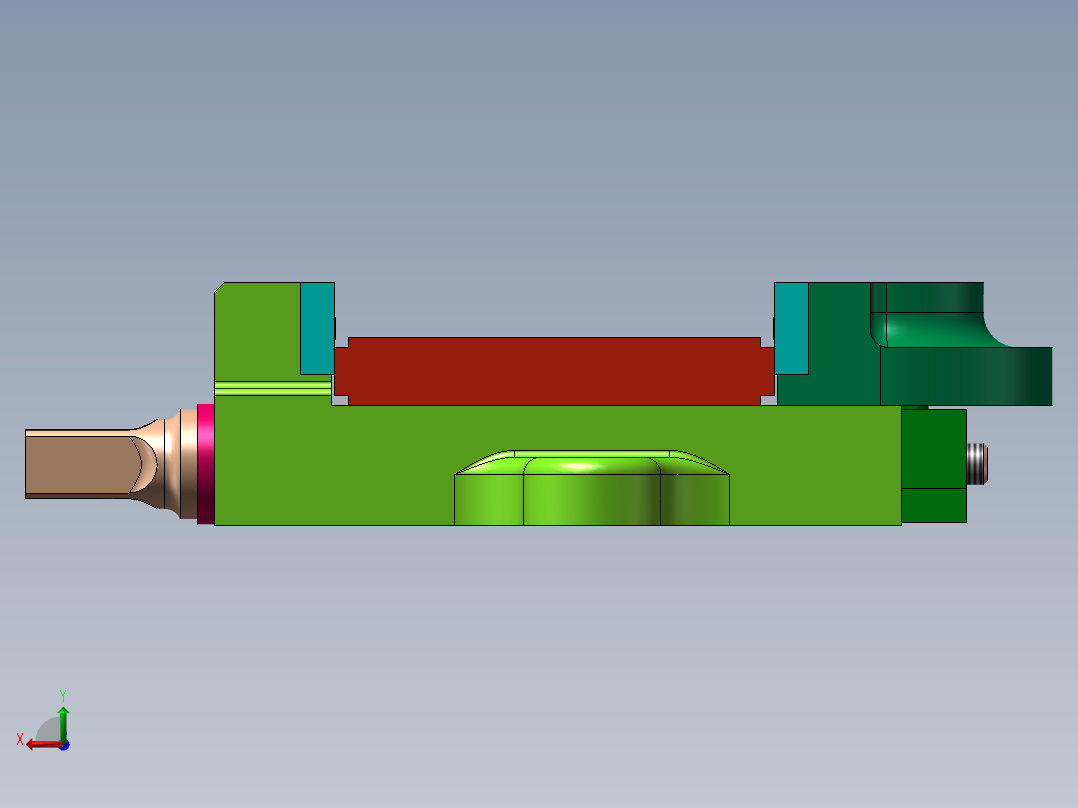 （底板）加工工艺及夹具设计后视图