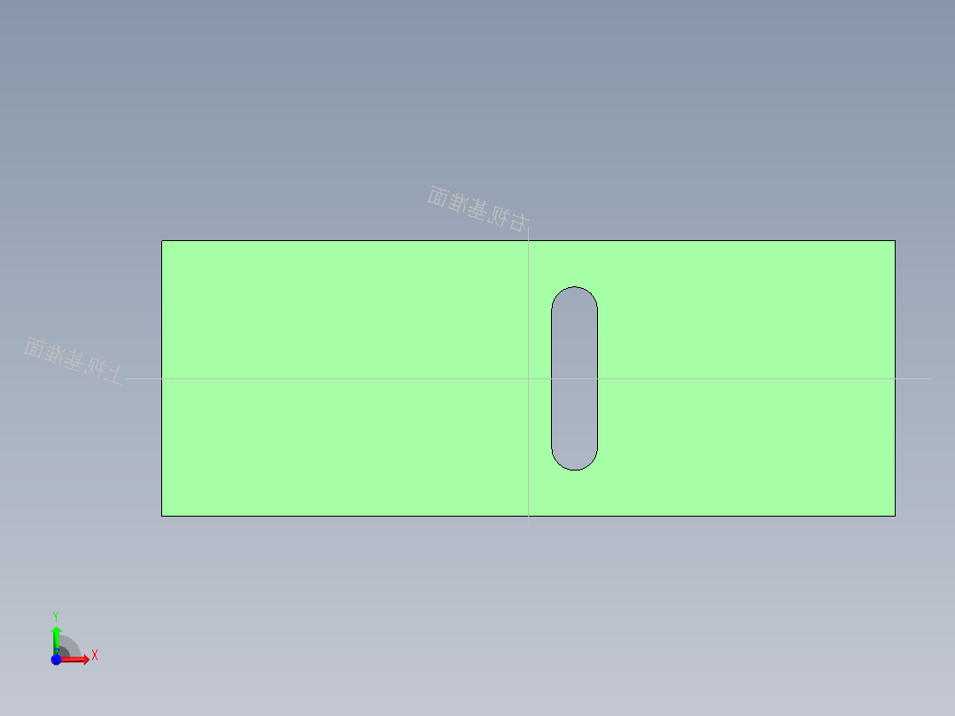 S22 凸轮滑槽前视图