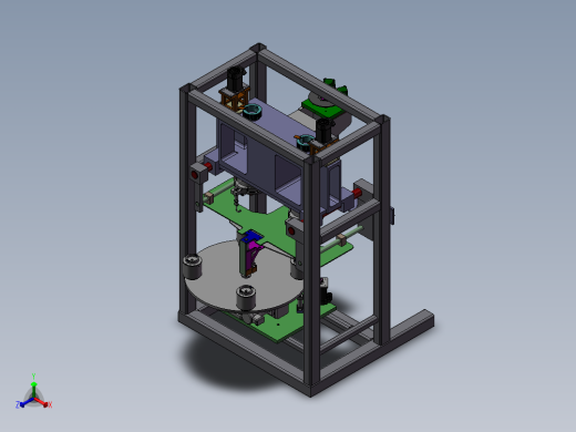 全自动电机绕线机正等轴测缩略图