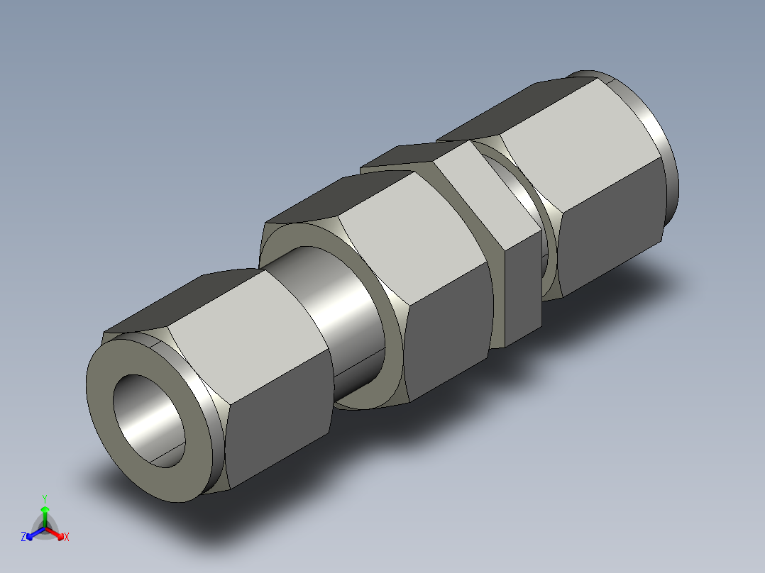 卡套式工业通用硬管接头8_wbu-s主视图
