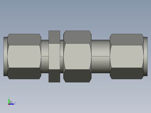 卡套式工业通用硬管接头8_wbu-s左视缩略图